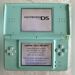 Nintendo Blue Handheld Console Dual-Screen